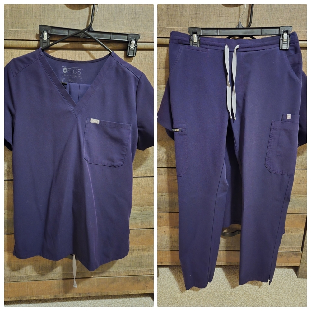 Figs OG Purple Scrub Set